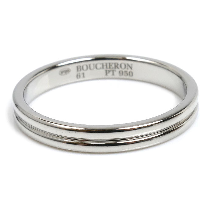 Boucheron ブシュロン Pt950プラチナ ゴドロン リング・指輪 JAL00113 20号 61 5.8g ユニセックス【中古】【美品】