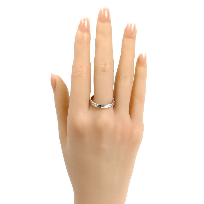 Boucheron ブシュロン Pt950プラチナ ゴドロン リング・指輪 JAL00113 20号 61 5.8g ユニセックス【中古】【美品】