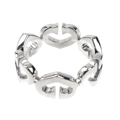 CARTIER カルティエ K18WG ホワイトゴールド Cハート リング・指輪 ダイヤモンド 12.5号 53 6.8g レディース【中古】【美品】