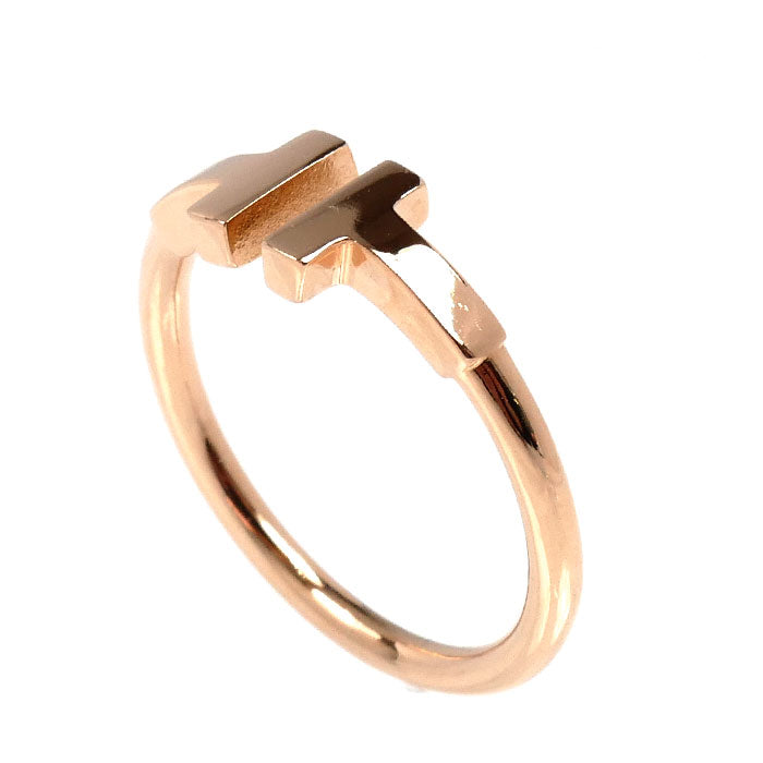 TIFFANY&Co. ティファニー K18PG ピンクゴールド Tワイヤー リング・指輪 60147392 10号 2.9g レディース【中古】【美品】