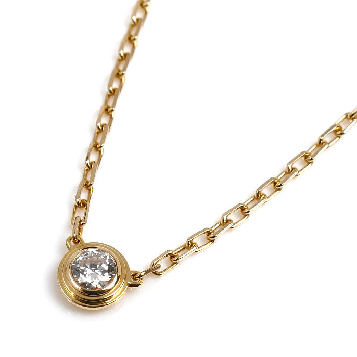 CARTIER カルティエ K18PG ピンクゴールド ダムール SM ネックレス B7215700 ダイヤモンド 2.8g 41cm レディース【中古】