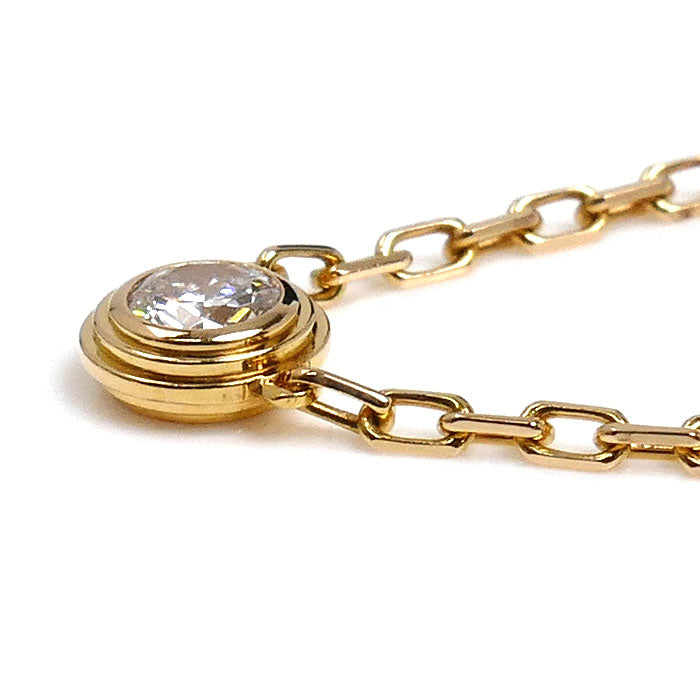 CARTIER カルティエ K18PG ピンクゴールド ダムール SM ネックレス B7215700 ダイヤモンド 2.8g 41cm レディース【中古】