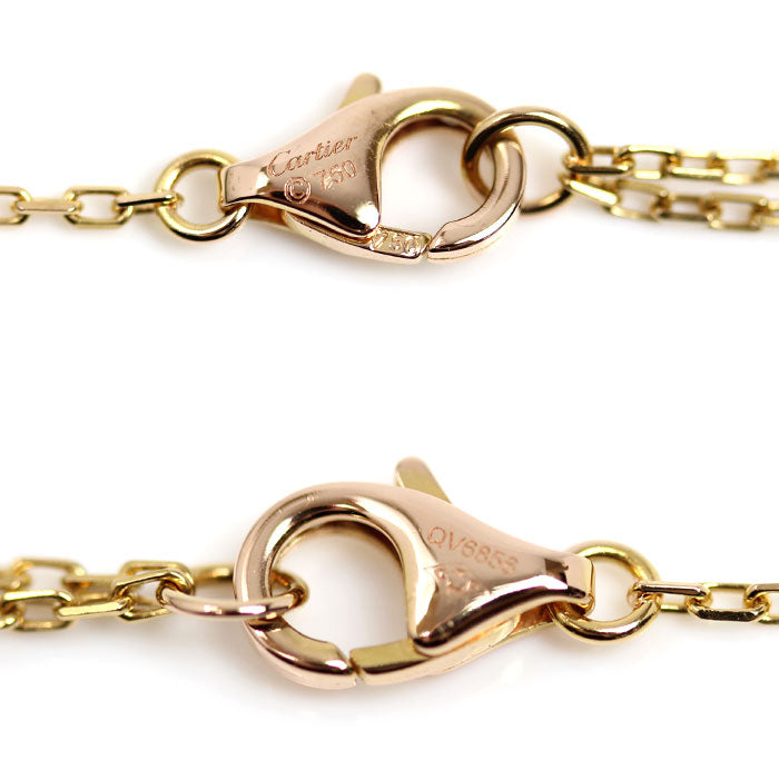 CARTIER カルティエ K18PG ピンクゴールド ダムール SM ネックレス B7215700 ダイヤモンド 2.8g 41cm レディース【中古】