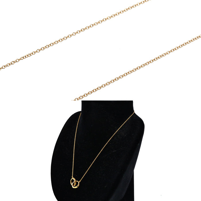 TIFFANY&Co. ティファニー K18PG ピンクゴールド アトラス X クローズド ネックレス 5.9g 41/46cm レディース【中古】