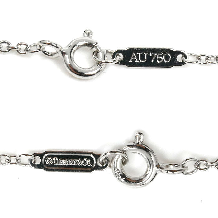 TIFFANY&Co. ティファニー K18WG ホワイトゴールド T TWO ２連 ブレスレット ダイヤモンド 3.8g 30cm レディース【中古】【美品】
