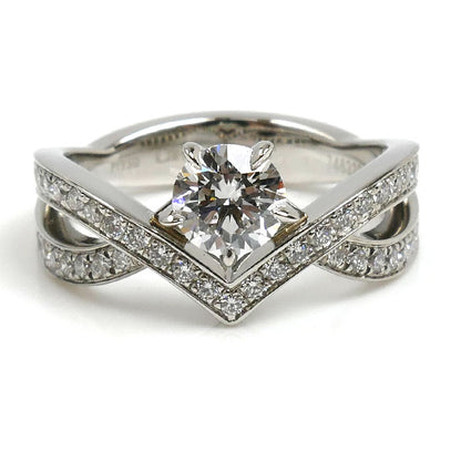 Chaumet ショーメ Pt950プラチナ ジョゼフィーヌ アムール デグレット リング・指輪 J84089 ダイヤモンド0.50ct 8号 5.8g レディース【中古】【美品】