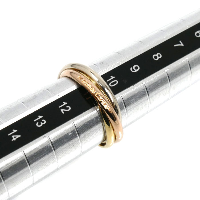 CARTIER カルティエ K18YG/K18PG/K18WG les must de Cartier トリニティ リング・指輪 10.5号 51 3.7g レディース【中古】【美品】