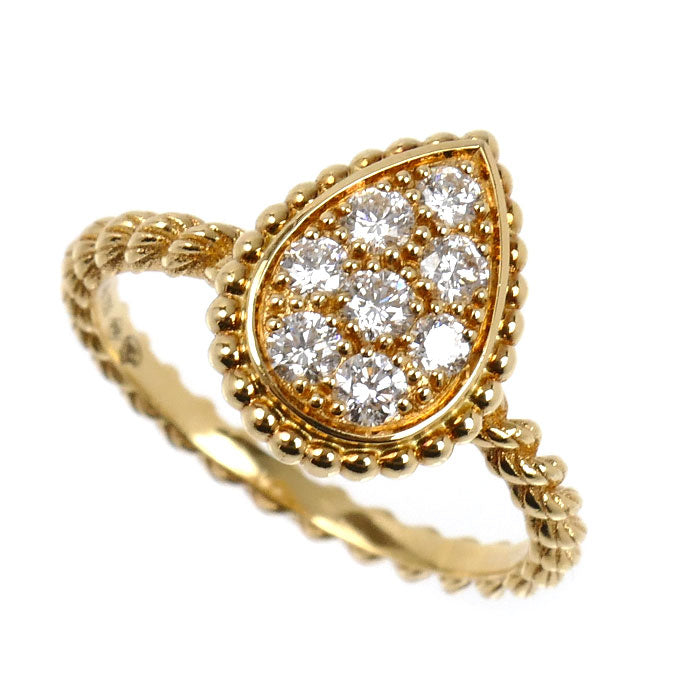 Boucheron ブシュロン K18YG イエローゴールド セルパンボエム スモール リング・指輪 JRG02144 ダイヤモンド 10号 50 2.9g レディース【中古】【美品】