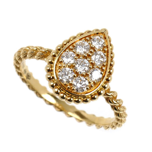 Boucheron ブシュロン K18YG イエローゴールド セルパンボエム スモール リング・指輪 JRG02144 ダイヤモンド 10号 50 2.9g レディース【中古】【美品】