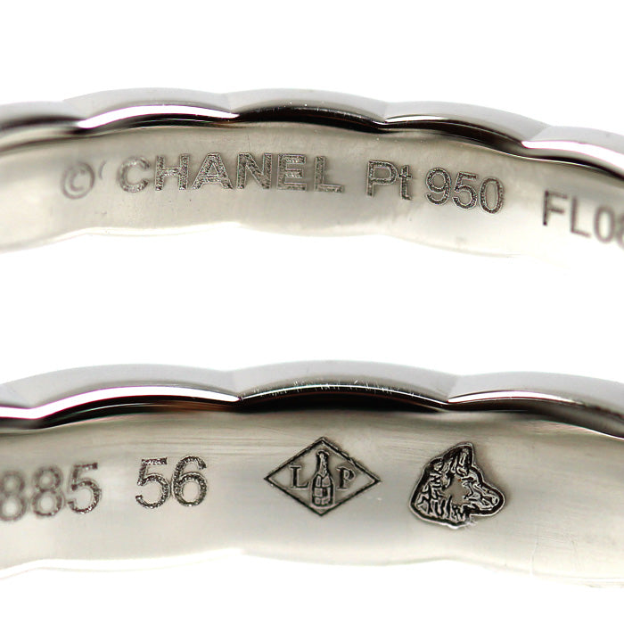 CHANEL シャネル Pt950プラチナ ココクラッシュ リング・指輪 J11117 15号 56 4.8g レディース【中古】【美品】