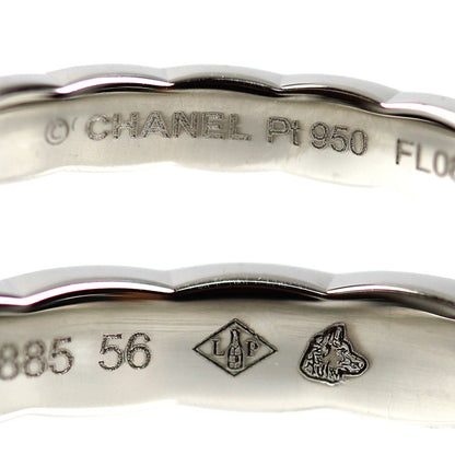 CHANEL シャネル Pt950プラチナ ココクラッシュ リング・指輪 J11117 15号 56 4.8g レディース【中古】【美品】