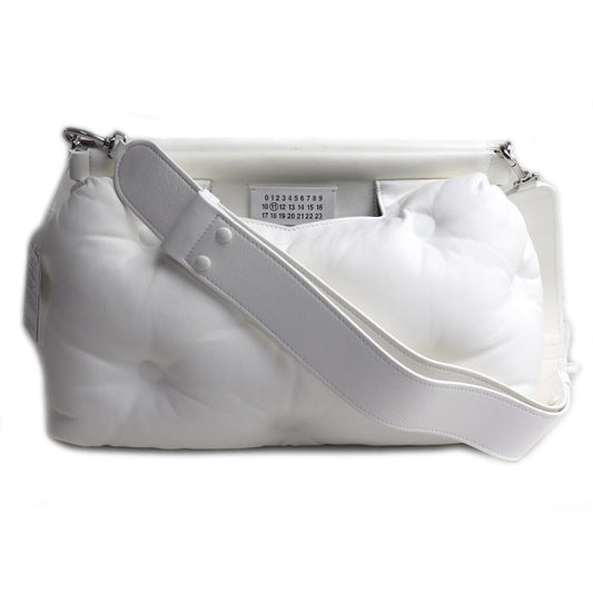 Maison Margiela グラム スラムクラシック ミディアム 2Wayショルダーバッグ ホワイト SB1WG0034 P4300 T1003 レディース【中古】【美品】