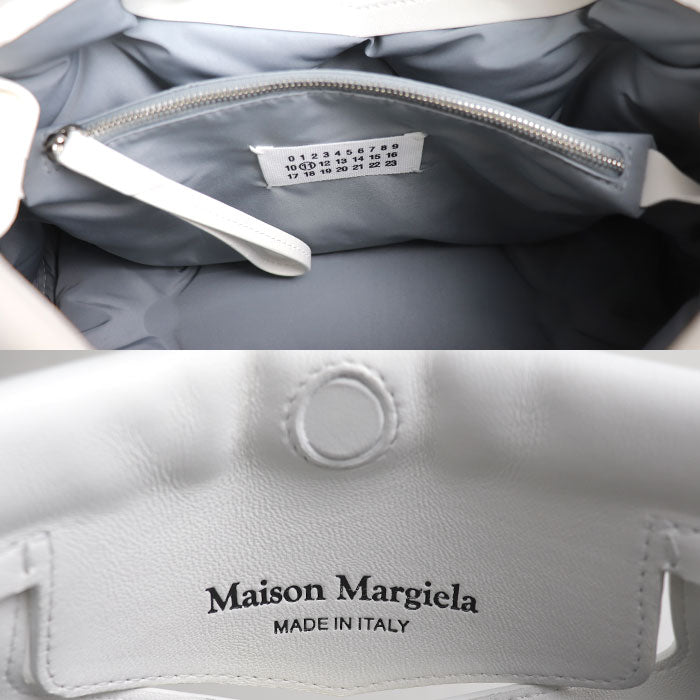 Maison Margiela グラム スラムクラシック ミディアム 2Wayショルダーバッグ ホワイト SB1WG0034 P4300 T1003 レディース【中古】【美品】