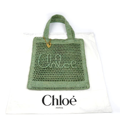 Chloe クロエ Summer Bananaトート トートバッグ Tea Leaf Green CH25US901P0838M レディース【中古】【美品】