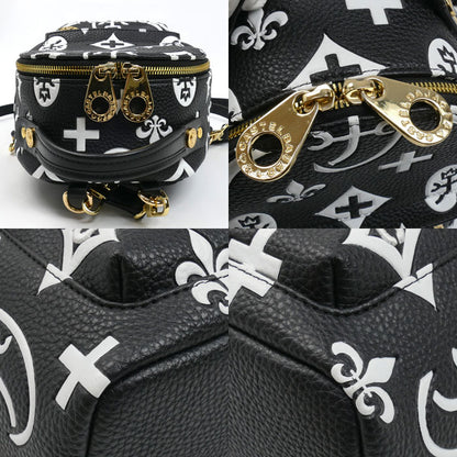 JC de CASTELBAJAC カステルバジャック ミニリュック クレア リュック・デイパック ブラック/ホワイト 068732 レディース【中古】
