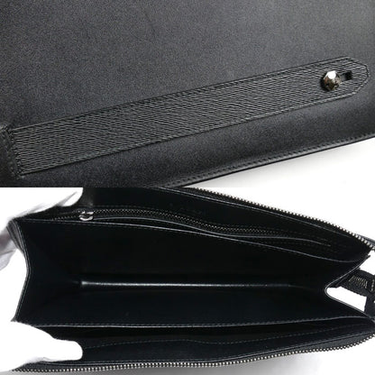 BVLGARI ブルガリ セルペンティ スカリエマン クラッチバッグ ブラック 282860 メンズ【中古】