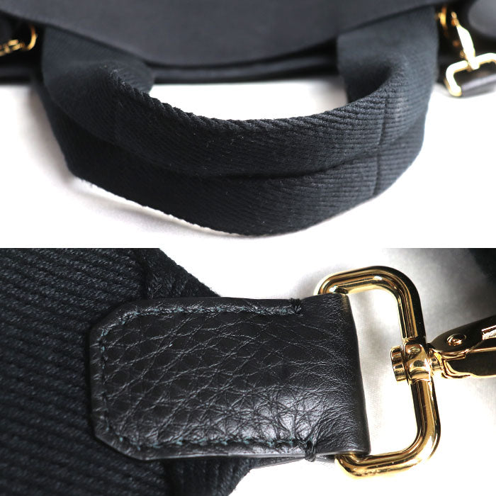 VERSACE ヴェルサーチ ×FENDI フェンダーチェ 2Wayショルダーバッグ ブラック ゴールド 7VA558 AJIA F0FQV ユニセックス【中古】