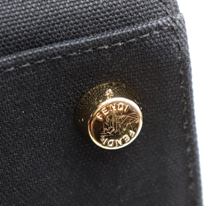 VERSACE ヴェルサーチ ×FENDI フェンダーチェ 2Wayショルダーバッグ ブラック ゴールド 7VA558 AJIA F0FQV ユニセックス【中古】