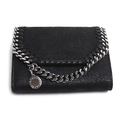 Stella McCartney ステラマッカートニー ファラベラ 二つ折り財布 ブラック 391836 W9132 1000 レディース【中古】【美品】