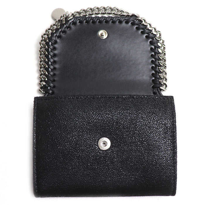 Stella McCartney ステラマッカートニー ファラベラ 二つ折り財布 ブラック 391836 W9132 1000 レディース【中古】【美品】