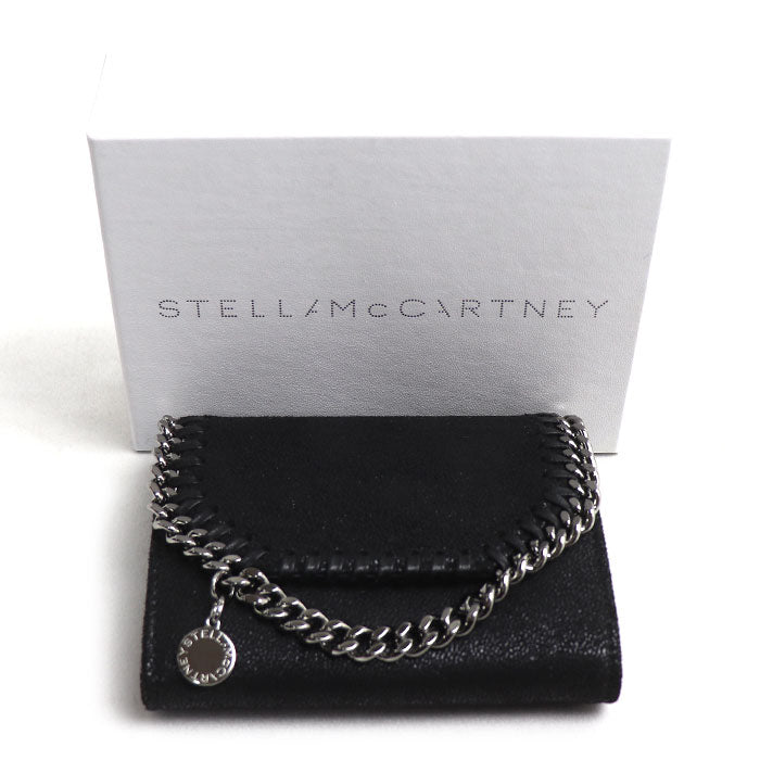 Stella McCartney ステラマッカートニー ファラベラ 二つ折り財布 ブラック 391836 W9132 1000 レディース【中古】【美品】