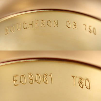 Boucheron ブシュロン K18YG イエローゴールド K18WG ホワイトゴールド K18PG キャトル クラシック ラージ リング・指輪 JRG00257 19.5号 60 21.7g メンズ【中古】【美品】
