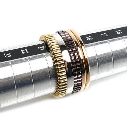 Boucheron ブシュロン K18YG イエローゴールド K18WG ホワイトゴールド K18PG キャトル クラシック ラージ リング・指輪 JRG00257 19.5号 60 21.7g メンズ【中古】【美品】