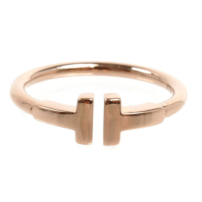 TIFFANY&Co. ティファニー K18PG ピンクゴールド Tワイヤー リング・指輪 60147393 13号 3.5g レディース【中古】【美品】