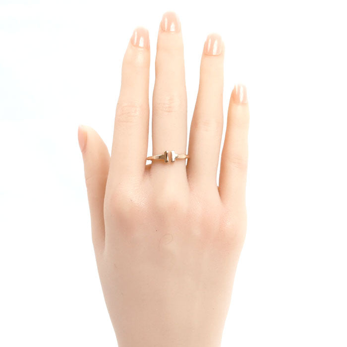 TIFFANY&Co. ティファニー K18PG ピンクゴールド Tワイヤー リング・指輪 60147393 13号 3.5g レディース【中古】【美品】