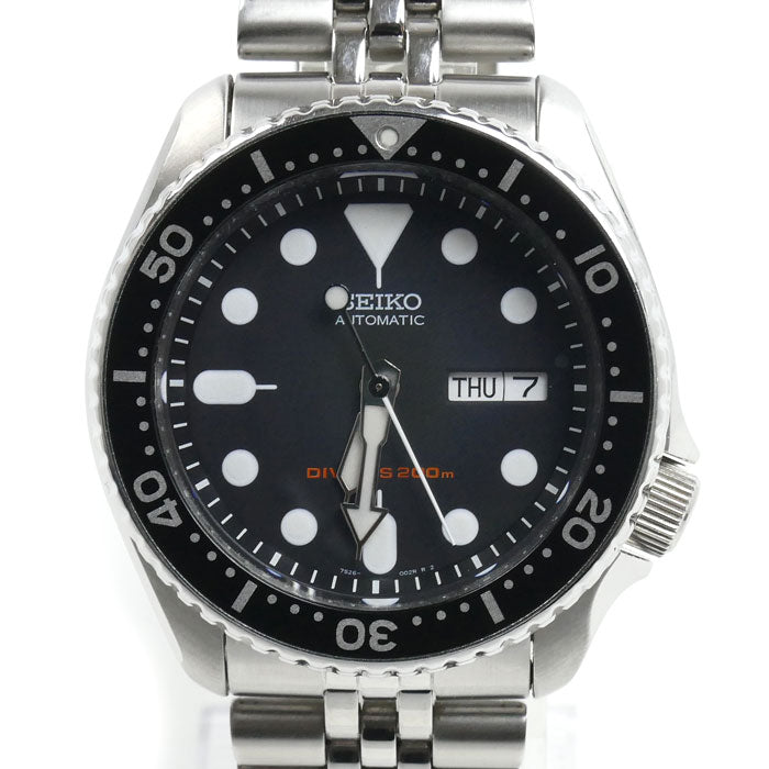 SEIKO セイコー ブラックボーイ ダイバーズ 腕時計 自動巻き SKX007K2/7S26-0020 海外モデル メンズ【中古】