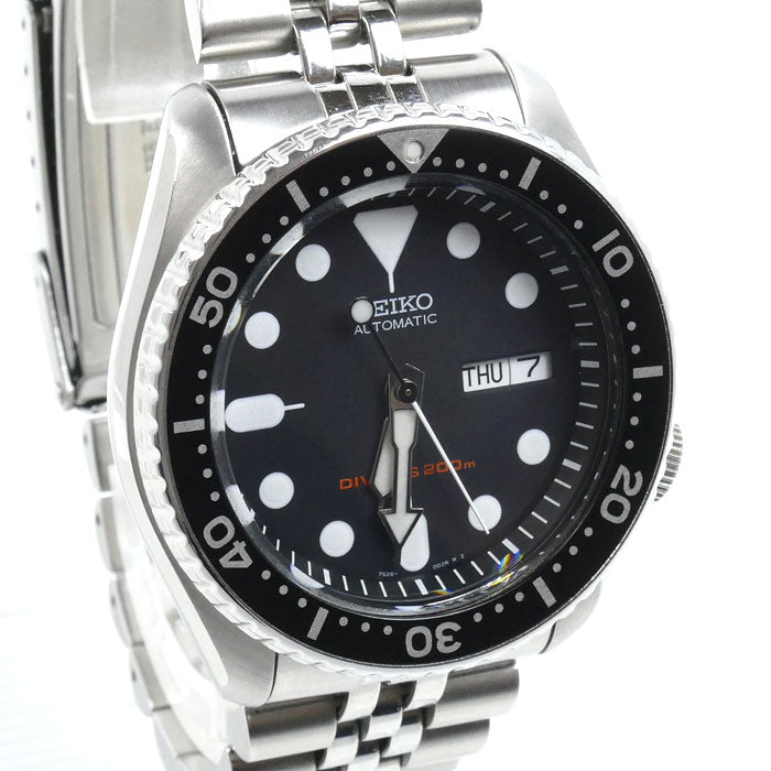 SEIKO セイコー ブラックボーイ ダイバーズ 腕時計 自動巻き SKX007K2/7S26-0020 海外モデル メンズ【中古】
