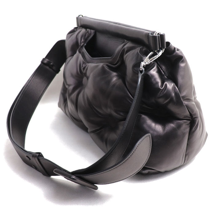 MAISON MARGIELA メゾンマルジェラ グラム スラムクラシック ミディアム 2Wayショルダーバッグ ブラック SB1WG0034 P4300 T8013 レディース【中古】