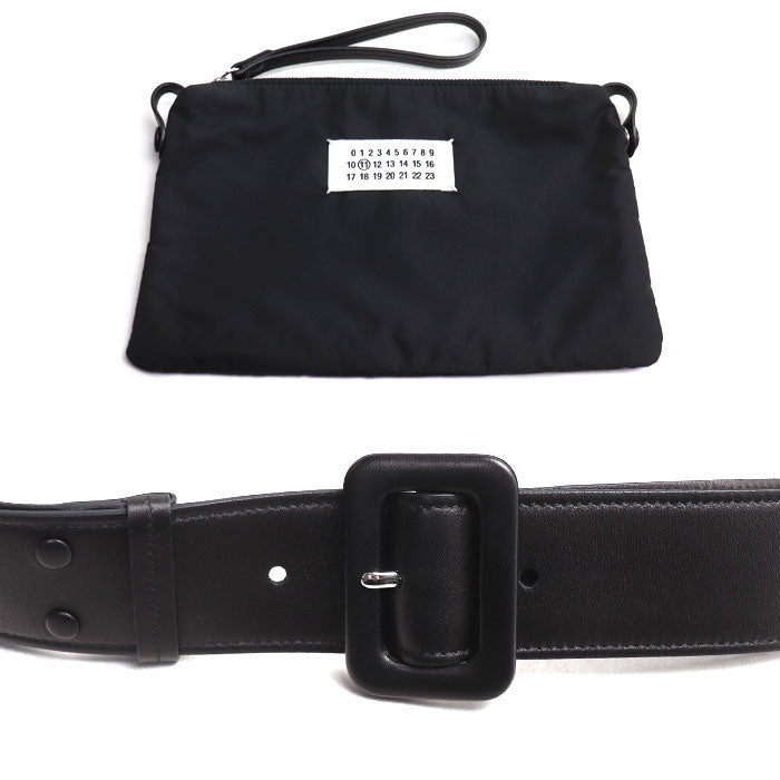 MAISON MARGIELA メゾンマルジェラ グラム スラムクラシック ミディアム 2Wayショルダーバッグ ブラック SB1WG0034 P4300 T8013 レディース【中古】