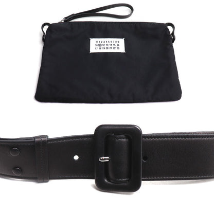MAISON MARGIELA メゾンマルジェラ グラム スラムクラシック ミディアム 2Wayショルダーバッグ ブラック SB1WG0034 P4300 T8013 レディース【中古】