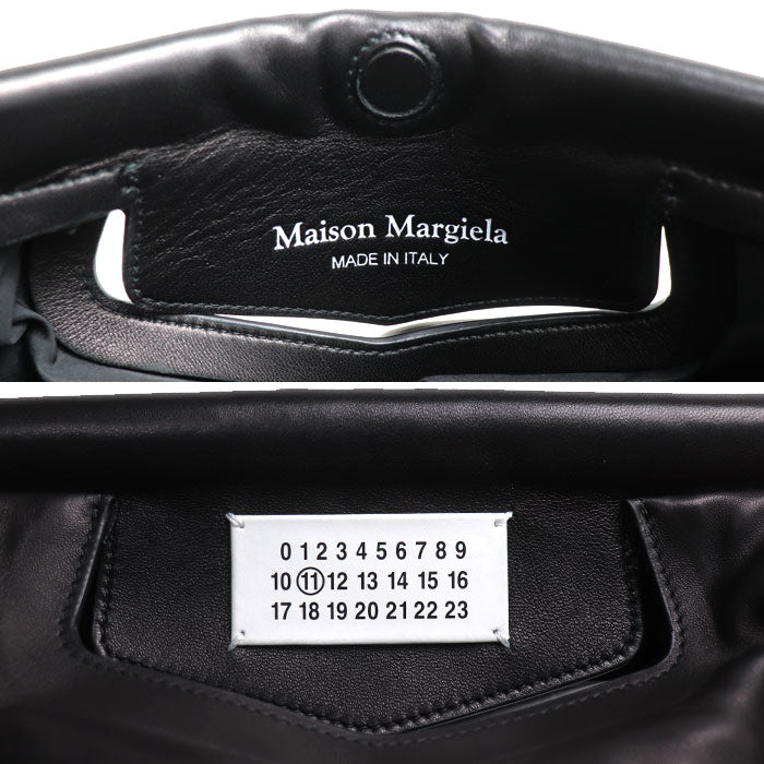 MAISON MARGIELA メゾンマルジェラ グラム スラムクラシック ミディアム 2Wayショルダーバッグ ブラック SB1WG0034 P4300 T8013 レディース【中古】