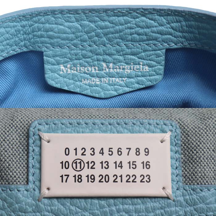 MAISON MARGIELA メゾンマルジェラ 5AC マイクロ ショルダーバッグ ライトブルー S56WG0081 P4455 T6197 レディース【中古】【美品】