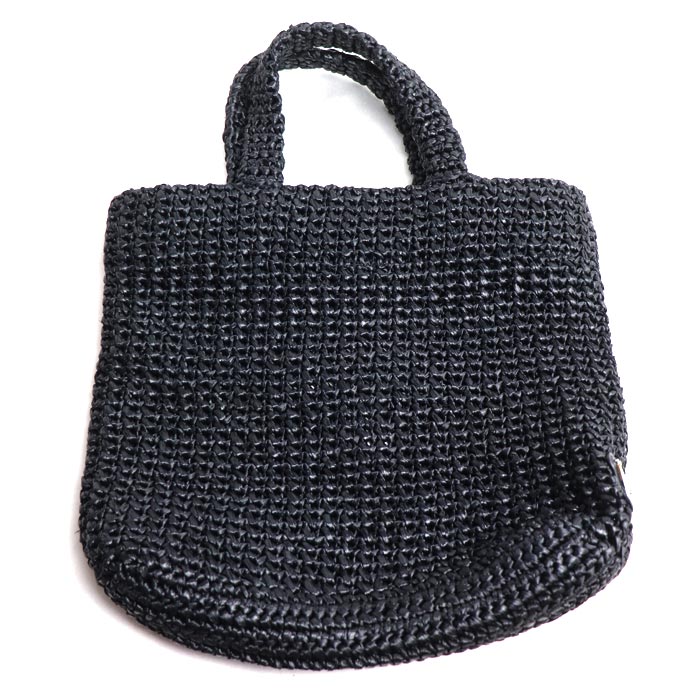 PRADA プラダ スモール クロシェ トートバッグ ブラック 1BG422 レディース【中古】