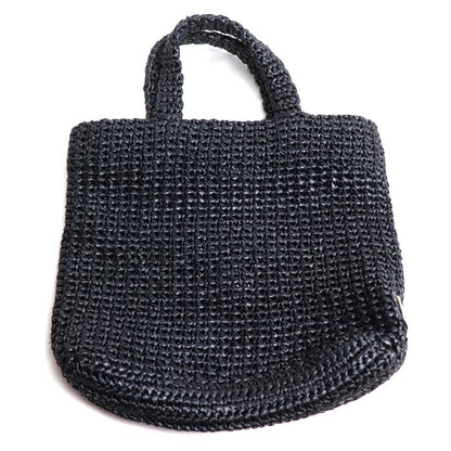 PRADA プラダ スモール クロシェ トートバッグ ブラック 1BG422 レディース【中古】