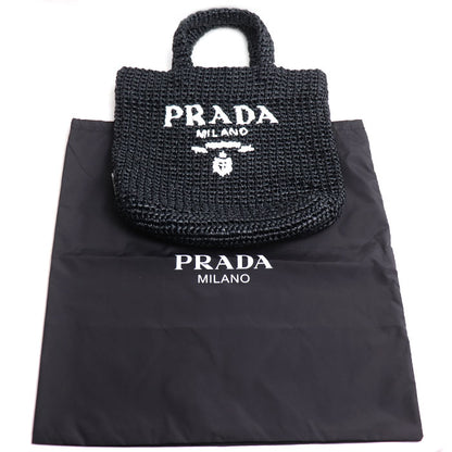 PRADA プラダ スモール クロシェ トートバッグ ブラック 1BG422 レディース【中古】