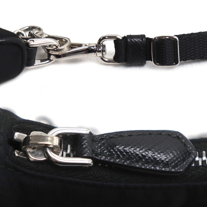 PRADA プラダ マイクロ バッグ テスート 2Wayショルダーバッグ ブラック 1TT122 レディース【中古】【美品】