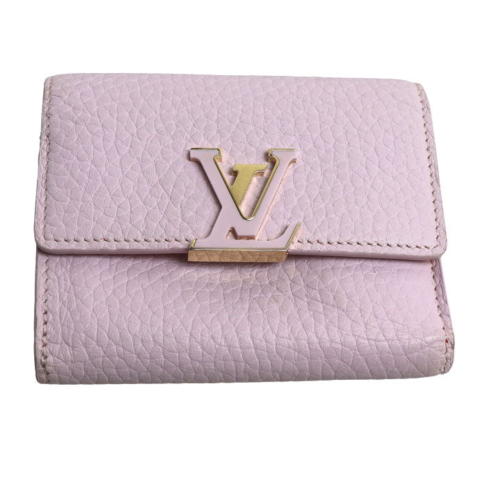 LOUIS VUITTON ルイ・ヴィトン ポルトフォイユ・カプシーヌXS 三つ折り財布 ピンク M81420 IC レディース【中古】