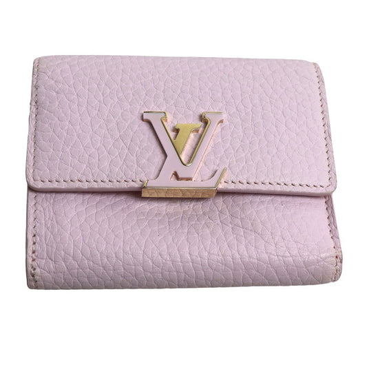LOUIS VUITTON ルイ・ヴィトン ポルトフォイユ・カプシーヌXS 三つ折り財布 ピンク M81420 IC レディース【中古】