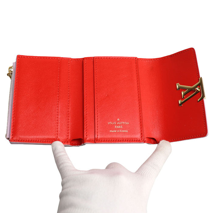 LOUIS VUITTON ルイ・ヴィトン ポルトフォイユ・カプシーヌXS 三つ折り財布 ピンク M81420 IC レディース【中古】