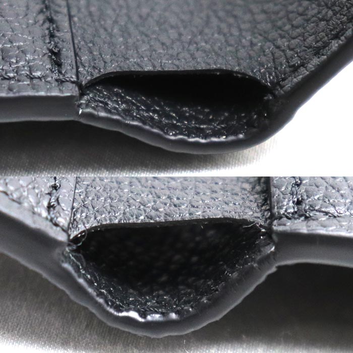 LOUIS VUITTON ルイ・ヴィトン ポルトフォイユ・ヴィクトリーヌ 三つ折り財布 モノグラム アンプラント ブラック M64060 IC レディース【中古】【美品】