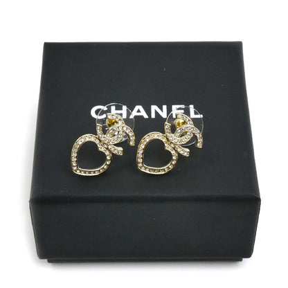 CHANEL シャネル GP ココマーク ハート ピアス ABB665 4.6g レディース【中古】【美品】