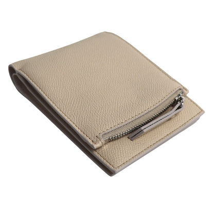 Maison Margiela 4ステッチ フリップフラップウォレット 二つ折り財布 ベージュ SA1UI0019 P4745 T2086 ユニセックス【中古】【美品】