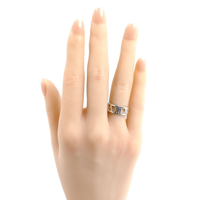 TIFFANY&Co. ティファニー シルバー925 アトラス オープン リング・指輪 7号 3.4g レディース【中古】