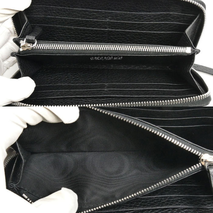 Maison Margiela 4ステッチ ジップアラウンドウォレット 長財布 ブラック S56UI0110 ユニセックス【中古】【美品】