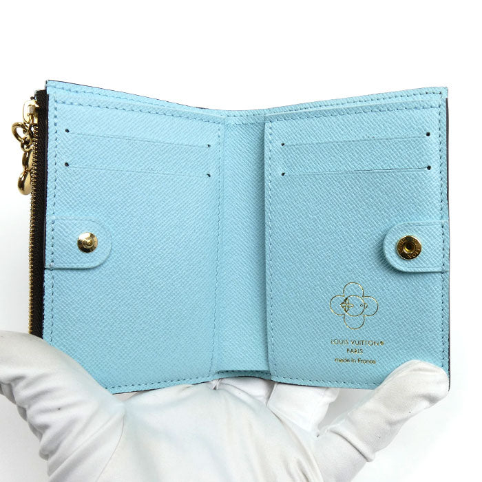 LOUIS VUITTON ルイ・ヴィトン ヴィヴィエンヌ ポルトフォイユ・リサ 二つ折り財布 モノグラム ブラウン M12487 IC レディース【中古】
