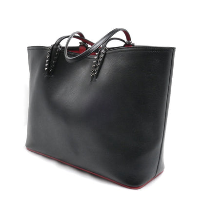 Christian Louboutin クリスチャンルブタン カバタ トートバッグ ブラック レッド 1175113 レディース【中古】